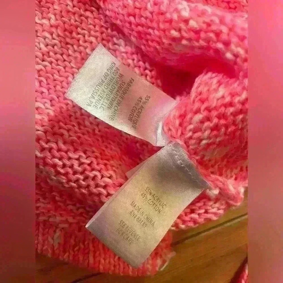 Lilly Pulitzer Kovette Sweater Coral Sands Pink Marl V-Neck Pullover Womens Sz S - Picture 5 of 10